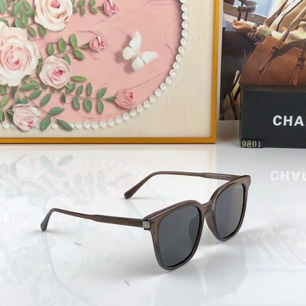 CHANEL 26S SQUARE-FRAME SUNGLASSES IN BROWN ACETATE 408398
