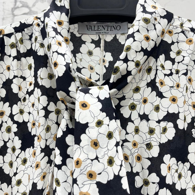VALENTINO 26S LONG-SLEEVE PRINTED SHIRT 433