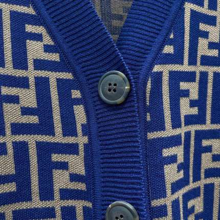 FENDI 26S V-NECK KNIT CARDIGAN 563