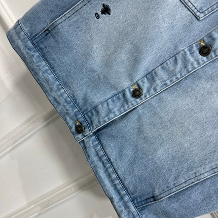 JACKET DENIM JACQUARD DUSTY BLUE 266724