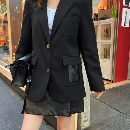 HERMES 25S LAPEL BLAZER 389