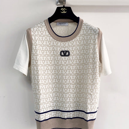 VALENTINO 26S SHORT-SLEEVE SWEATER STYLE 109