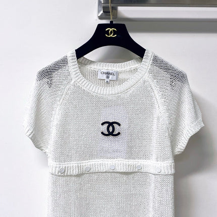 CHANEL 26S SHORT-SLEEVED KNIT SHIRT STYLE 1179