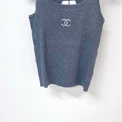 CHANEL 26S KNITTED SLEEVELESS TOP STYLE 1174