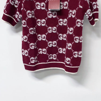 GUCCI 26S SHORT-SLEEVE KNIT SWEATER 526