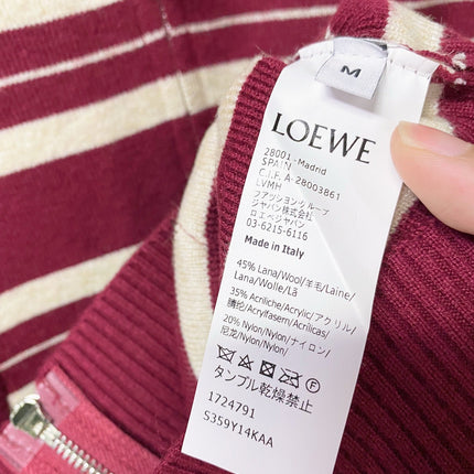 LOEWE 26S ZIP-UP KNIT CARDIGAN 710
