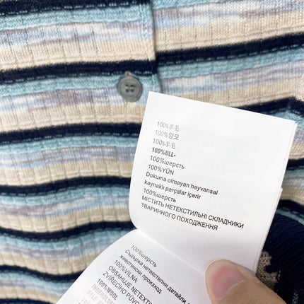 PRADA 26S POLO-COLLAR KNIT CARDIGAN 1295