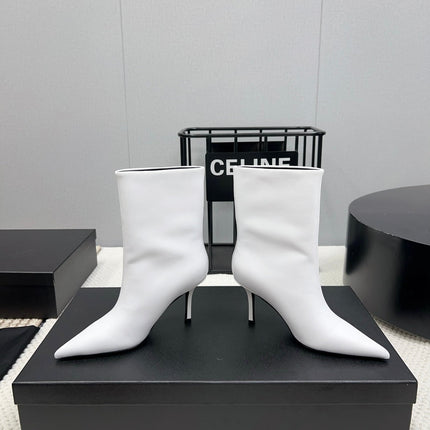 HIGH HEEL 85 MM IN WHITE CALFSKIN