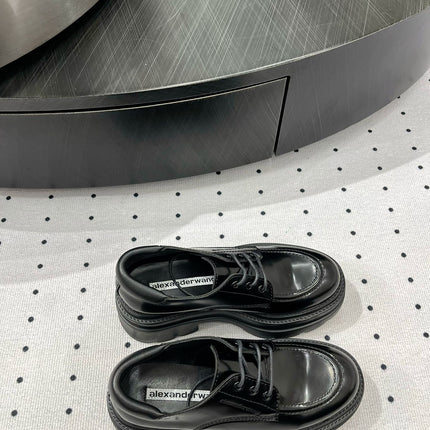 OXFORD SHOES 55 MM IN BLACK CALFSKIN