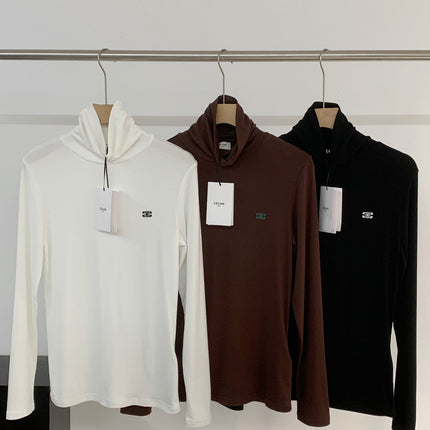 CELINE 25S EMBROIDERED LONG-SLEEVE T-SHIRT 0038