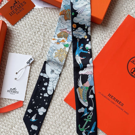 HERMES 26S SCARF 86 IN SILK 309630
