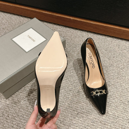 ROMAN HIGH-HEEL 10 CM IN BLACK CALFSKIN