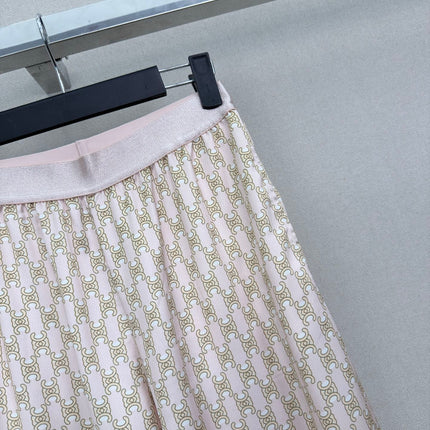 CELINE 26S ELASTIC WAIST WIDE LEG PANTS 338