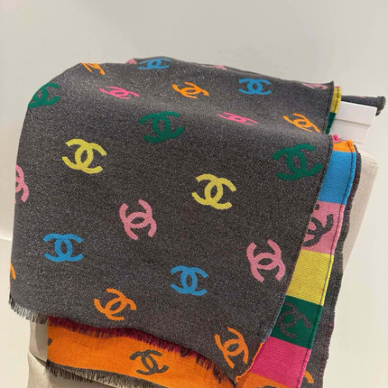 CC SCARF RAINBOW IN COLORFUL CASHMERE 428539