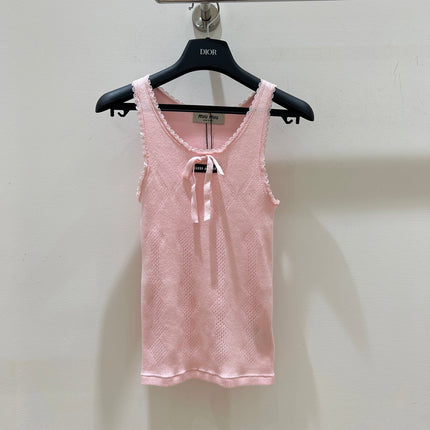 MIUMIU 26S SLEEVELESS KNIT TOP 1275