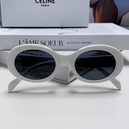 CELINE 26S OVAL FRAME IN WHITE ACETATE 493902