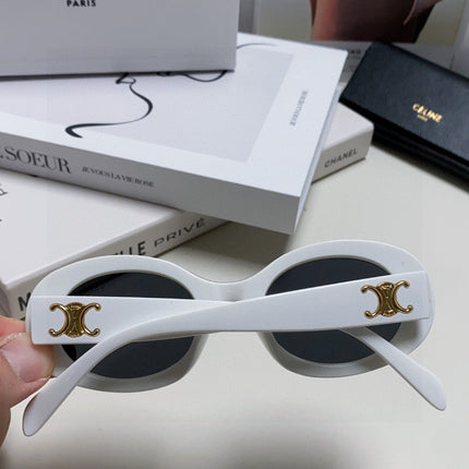 CELINE 26S OVAL FRAME IN WHITE ACETATE 493902