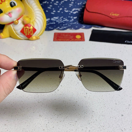 CARTIER 26S RIMLESS RECTANGULAR FRAME IN METAL 438003