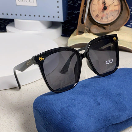SQUARE FRAME SUNGLASSES 575854 IN BLACK ACETATE