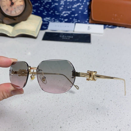 CELINE 26S POLYGONAL FRAME IN METAL 493096