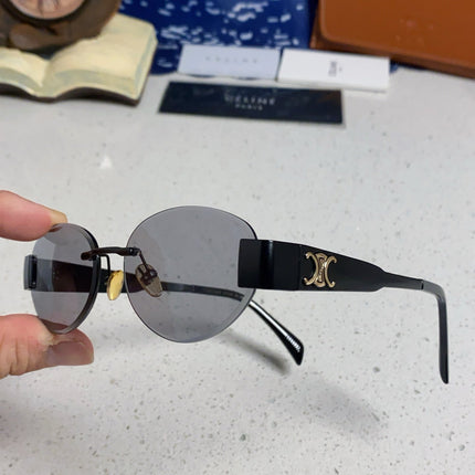 CELINE 26S RIMLESS OVAL FRAME IN METAL 493102