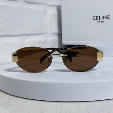 CELINE 26S RIMLESS OVAL FRAME IN METAL 493105