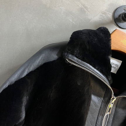 HERMES 25S SHEARLING JACKET 348