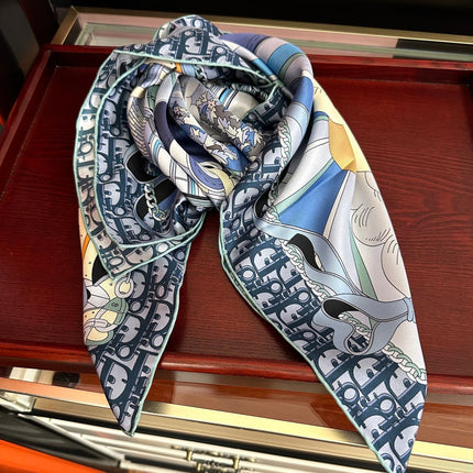 DIOR 26S  SCARF 90CM IN SILK 313459