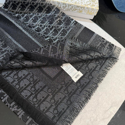 DIOR 26S SCARF 140 IN SILK AND CASHMERE 429180