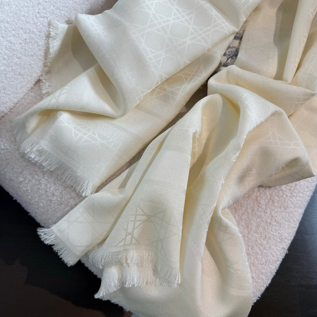 DIOR 26S SCARF 140 IN SILK AND CASHMERE 424258