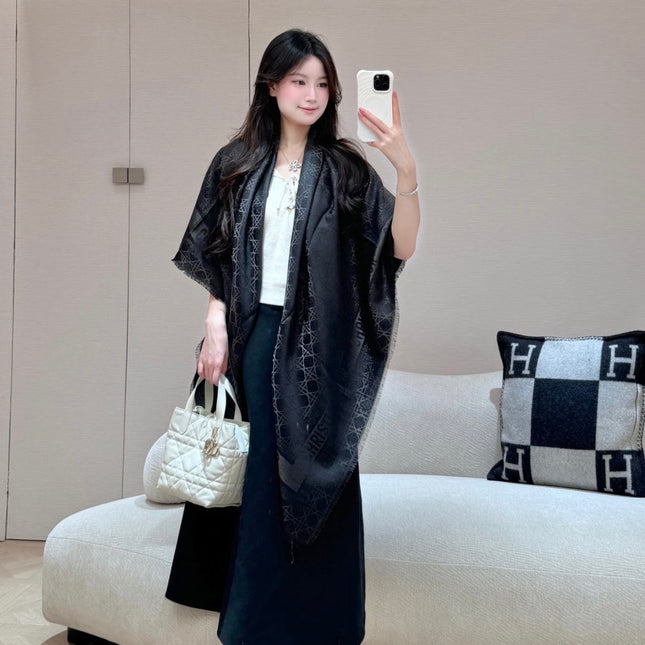 DIOR 26S SCARF 140 IN SILK AND CASHMERE 424267