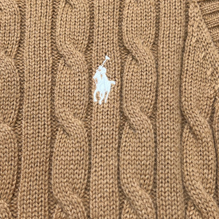 RALPH LAUREN 26S CREW-NECK CABLE-KNIT VEST 740