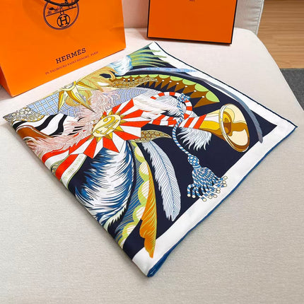 HERMES 26S SCARF 88 IN SILK 495801