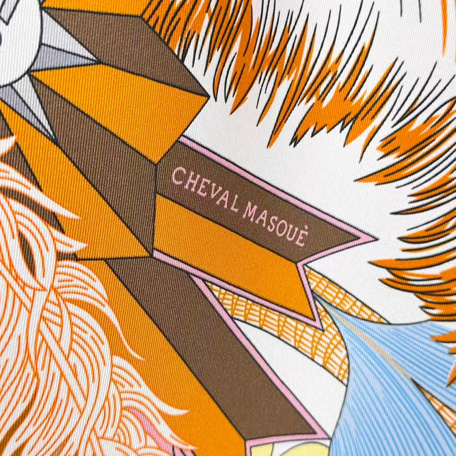 HERMES 26S SCARF 88 IN SILK 495802