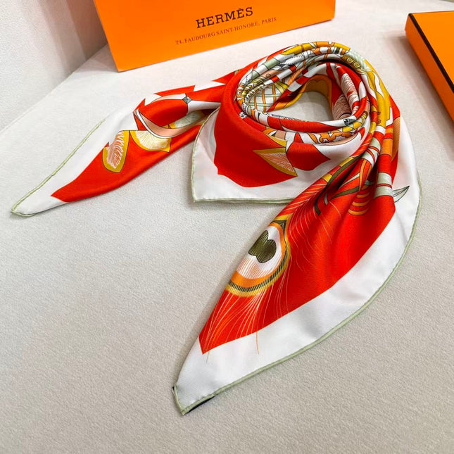 HERMES 26S SCARF 88 IN SILK 495804