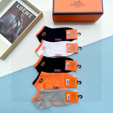 HERMES 26S ANKLE SOCKS 529104 (1 BOX)