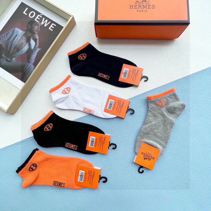 HERMES 26S ANKLE SOCKS 529104 (1 BOX)