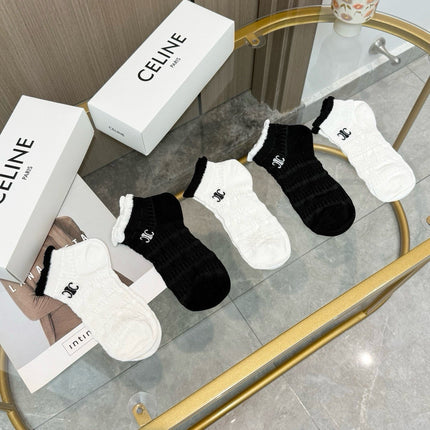 CELINE 26S ANKLE SOCKS 331081 (1 BOX)