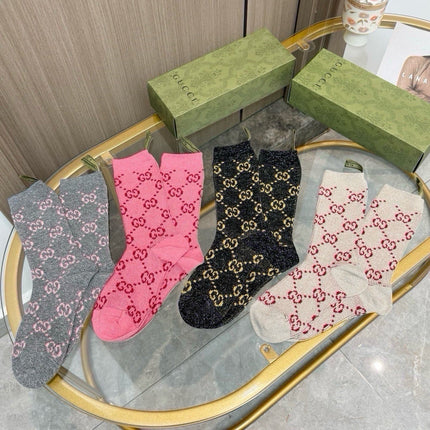 GUCCI 26S CREW SOCKS 407159 (1 BOX)
