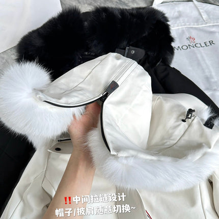 MONCLER 25S FUR-TRIMMED DOWN JACKET 428