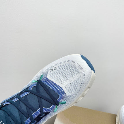 LOEWE 26S CLOUDTILT SNEAKER IN BLUE IVORY RECYCLED POLYESTER