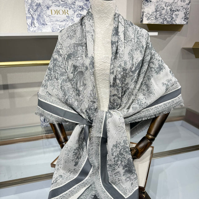 DIOR 26S SCARF 140 IN CASHMERE AND SILK 513696
