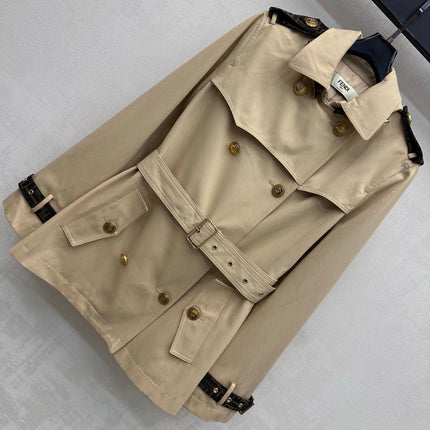 FENDI 26S BELTED TRENCH COAT 522