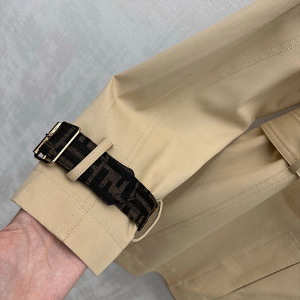 FENDI 26S BELTED TRENCH COAT 522