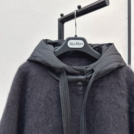 MAX MARA 25S HOODED KNIT JACKET 105