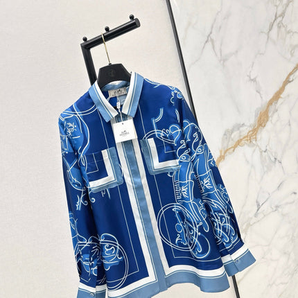 HERMES 25S SILK SHIRT 426