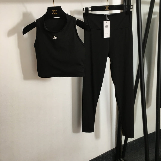 ALO 26S CROP TANK TOP & HIGH-WAIST LEGGINGS SET 230
