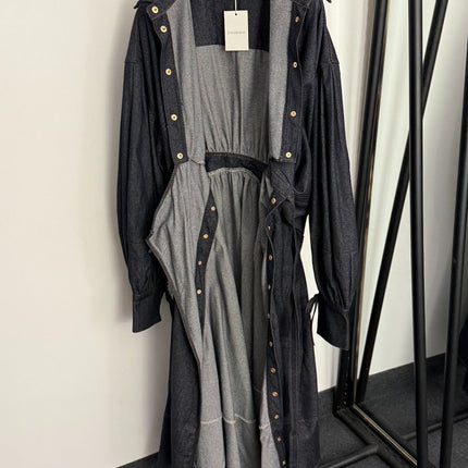 ZIMMERMANN 26S DENIM LONG SHIRT DRESS STYLE 123