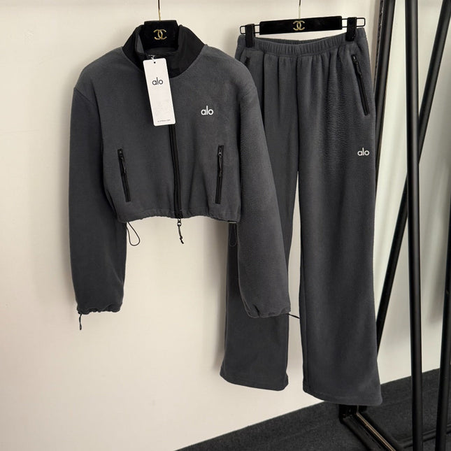 ALO 26S JACKET & WIDE-LEG PANTS SET 352
