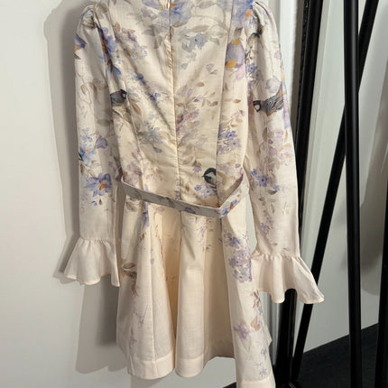 ZIMMERMANN 26S BELTED V-NECK MINI DRESS 270